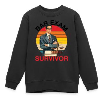 Bar Exam Survivor 6 - Kinder Premium Organic Sweatshirt - Schwarz - Vorne - AI Model Kid Female (0cm)