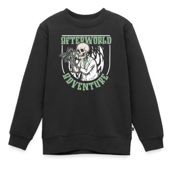 Entomologie Entomologe Insekt Skelett - Kinder Premium Organic Sweatshirt - Schwarz - Vorne - AI Model Kid Female (0cm)