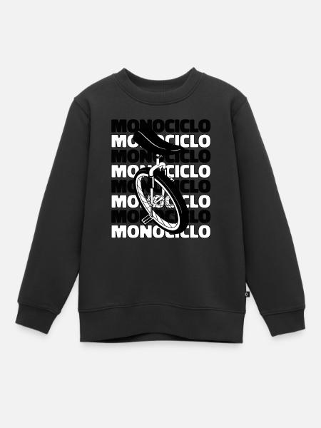 Einrad Einrad Einrad Unicycle Einrad - Kinder Premium Organic Sweatshirt - Schwarz