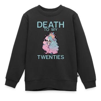 Death To My Twenties 2 - Kinder Premium Organic Sweatshirt - Schwarz - Vorne - AI Model Kid Female (0cm)