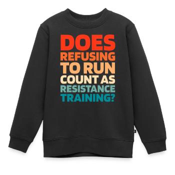 Schwarzer Humor Funny Quote Saying - Kinder Premium Organic Sweatshirt - Schwarz - Vorne - AI Model Kid Female (0cm)