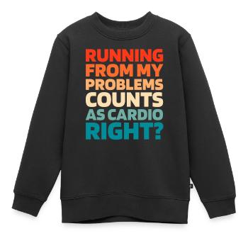 Schwarzer Humor Funny Quote Saying - Kinder Premium Organic Sweatshirt - Schwarz - Vorne - AI Model Kid Female (0cm)