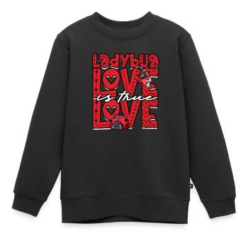 Marienkäfer Entomologie Entomologe - Kinder Premium Organic Sweatshirt - Schwarz - Vorne - AI Model Kid Female (0cm)