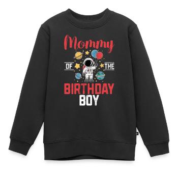 Astronautes de l’espace de la mère de la fille d’anniversaire - Sweat Premium enfant bio - noir - Devant - AI Model Kid Female (0cm)