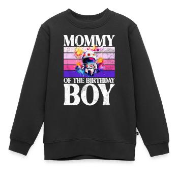 Mutter Des Geburtstagskinders Raum Astronauten - Kinder Premium Organic Sweatshirt - Schwarz - Vorne - AI Model Kid Female (0cm)