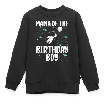 Mutter Des Geburtstagskinders Raum Astronauten - Kinder Premium Organic Sweatshirt - Schwarz - Vorne - AI Model Kid Female (0cm)