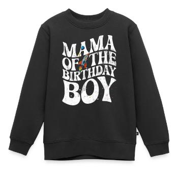 Mutter Des Geburtstagskinders Raum Astronauten - Kinder Premium Organic Sweatshirt - Schwarz - Vorne - AI Model Kid Female (0cm)