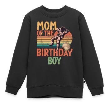 Mutter Des Geburtstagskinders Raum Astronauten - Kinder Premium Organic Sweatshirt - Schwarz - Vorne - AI Model Kid Female (0cm)