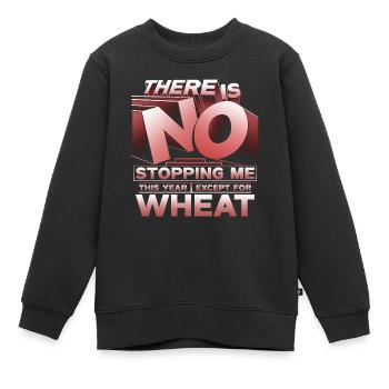Allergie au blé - Sweat Premium enfant bio - noir - Devant - AI Model Kid Female (0cm)