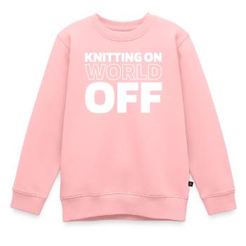 Tejido Afectado En Mundo Apagado - Sudadera Premium infantil orgánica - rosa - delante - AI Model Kid Female (0cm)