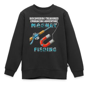 MAGNET FISHING - Kinder Premium Organic Sweatshirt - Schwarz - Vorne - AI Model Kid Female (0cm)