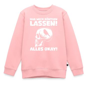Röntgen Black humor and macabre style - Kids Premium Organic Sweatshirt - rose - Front - AI Model Kid Female (0cm)