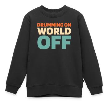 Batterie Batteurs Batteurs - Sweat Premium enfant bio - noir - Devant - AI Model Kid Female (0cm)