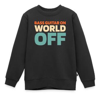 Bassist Bass Gitarre Basser - Kinder Premium Organic Sweatshirt - Schwarz - Vorne - AI Model Kid Female (0cm)