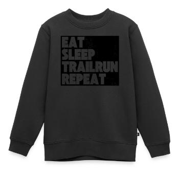 Trail Running Trail Run Traillauf Laufsport - Kinder Premium Organic Sweatshirt - Schwarz - Vorne - AI Model Kid Female (0cm)