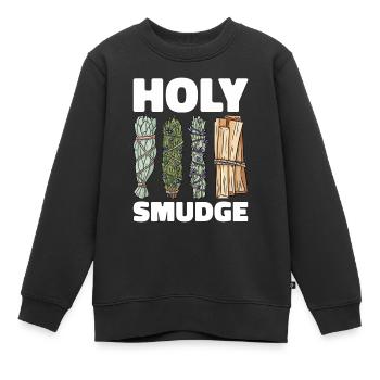 Smudging Smudge Encens de guérison spirituelle - Sweat Premium enfant bio - noir - Devant - AI Model Kid Female (0cm)