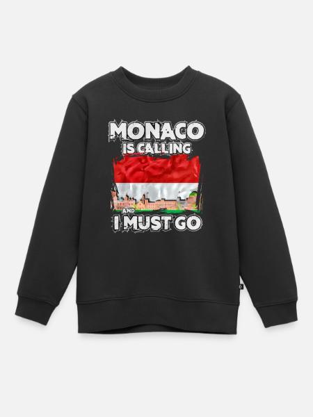 Monaco - Sweat Premium enfant bio - noir