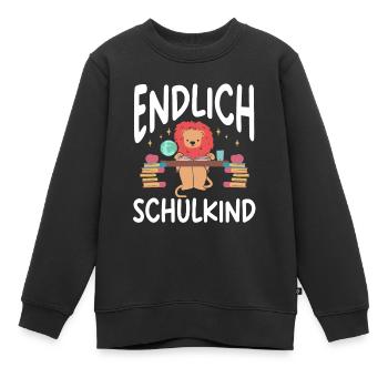 School 1. Grade - Kinder Premium Organic Sweatshirt - Schwarz - Vorne - AI Model Kid Female (0cm)