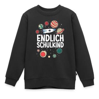School 1. Grade - Kinder Premium Organic Sweatshirt - Schwarz - Vorne - AI Model Kid Female (0cm)