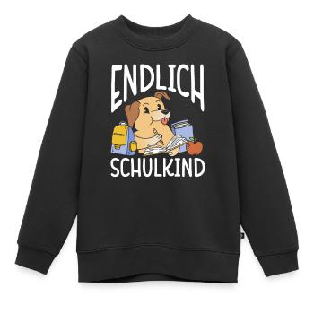 School 1. Grade - Kinder Premium Organic Sweatshirt - Schwarz - Vorne - AI Model Kid Female (0cm)