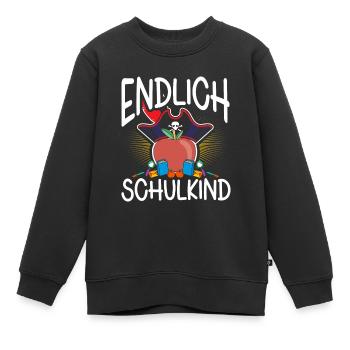 School 1. Grade - Kinder Premium Organic Sweatshirt - Schwarz - Vorne - AI Model Kid Female (0cm)