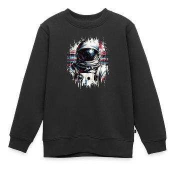 Greifen Sie Nach Den Sternen Mit Unserem - Kinder Premium Organic Sweatshirt - Schwarz - Vorne - AI Model Kid Female (0cm)