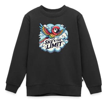 Possibilités illimitées Sky’s The Limit Bird - Sweat Premium enfant bio - noir - Devant - AI Model Kid Female (0cm)