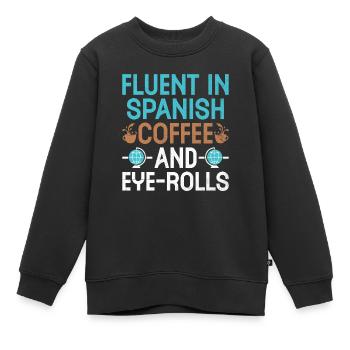 Foreign Language Teacher School Languages Teachers - Kids Premium Organic Sweatshirt - black - Front - AI Model Kid Female (0cm)