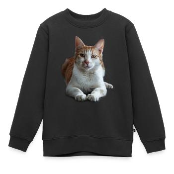 Japonais - Sweat Premium enfant bio - noir - Devant - AI Model Kid Female (0cm)