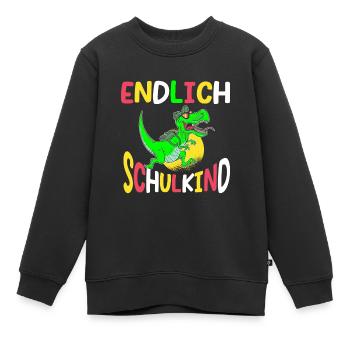 School 1. Grade - Kinder Premium Organic Sweatshirt - Schwarz - Vorne - AI Model Kid Female (0cm)