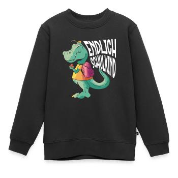 School 1. Grade - Kinder Premium Organic Sweatshirt - Schwarz - Vorne - AI Model Kid Female (0cm)