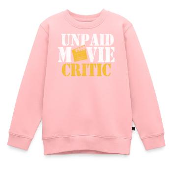 Unbezahlter Filmkritiker Lustiger Kamerafilm - Kinder Premium Organic Sweatshirt - Rosa - Vorne - AI Model Kid Female (0cm)