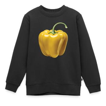 Paprika Geschenk - Kinder Premium Organic Sweatshirt - Schwarz - Vorne - AI Model Kid Female (0cm)