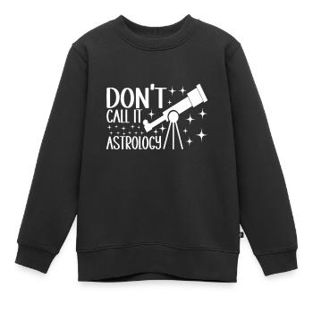 Astronomie astronome - Sweat Premium enfant bio - noir - Devant - AI Model Kid Female (0cm)