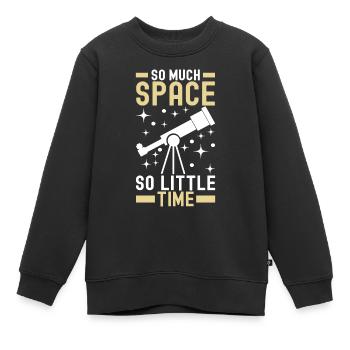 Astronomie astronome - Sweat Premium enfant bio - noir - Devant - AI Model Kid Female (0cm)