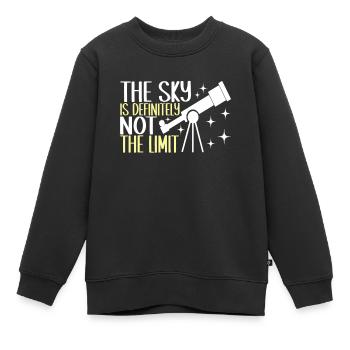 Astronomie astronome - Sweat Premium enfant bio - noir - Devant - AI Model Kid Female (0cm)