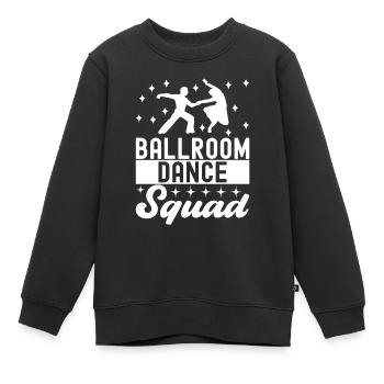 Ballsaal Tanz Ballsaaltänzer Gesellschaftstänzer - Kinder Premium Organic Sweatshirt - Schwarz - Vorne - AI Model Kid Female (0cm)