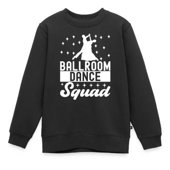 Ballsaal Tanz Ballsaaltänzer Gesellschaftstänzer - Kinder Premium Organic Sweatshirt - Schwarz - Vorne - AI Model Kid Female (0cm)