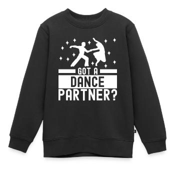 Ballsaal Tanz Ballsaaltänzer Gesellschaftstänzer - Kinder Premium Organic Sweatshirt - Schwarz - Vorne - AI Model Kid Female (0cm)