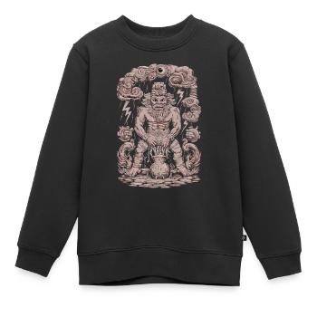 Dieu Maya Mythologie Maya Chaac est dans le - Sweat Premium enfant bio - noir - Devant - AI Model Kid Female (0cm)