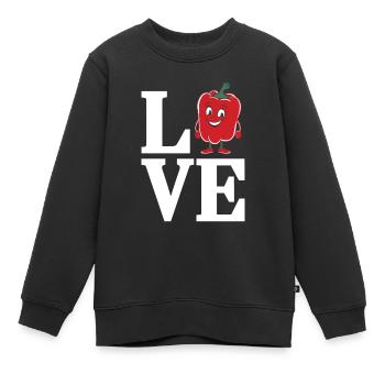Paprika Geschenk - Kinder Premium Organic Sweatshirt - Schwarz - Vorne - AI Model Kid Female (0cm)