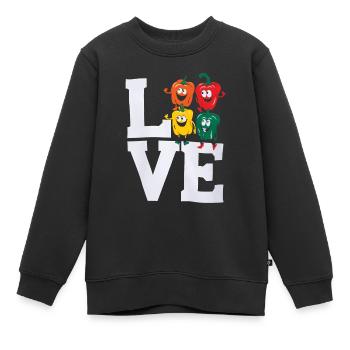 Paprika Geschenk - Kinder Premium Organic Sweatshirt - Schwarz - Vorne - AI Model Kid Female (0cm)