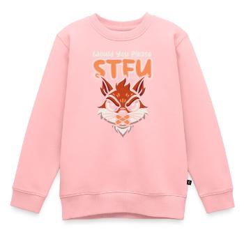 Squirrel Stfu Would You Please Shut Up - Kids Premium Organic Sweatshirt - rose - Front - AI Model Kid Female (0cm)