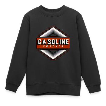 Essence pour toujours 14 - Sweat Premium enfant bio - noir - Devant - AI Model Kid Female (0cm)