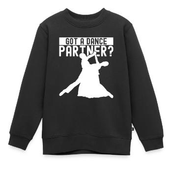 Ballsaal Tanz Ballsaaltänzer Gesellschaftstänzer - Kinder Premium Organic Sweatshirt - Schwarz - Vorne - AI Model Kid Female (0cm)