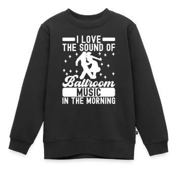 Ballsaal Tanz Ballsaaltänzer Gesellschaftstänzer - Kinder Premium Organic Sweatshirt - Schwarz - Vorne - AI Model Kid Female (0cm)