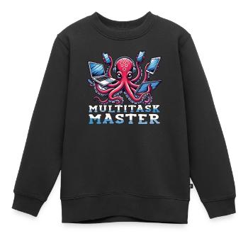 Des compétences exceptionnelles avec nos - Sweat Premium enfant bio - noir - Devant - AI Model Kid Female (0cm)