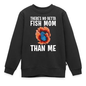 Aquarium Beta Fish Mommy Es gibt keine bessere Bet - Kinder Premium Organic Sweatshirt - Schwarz - Vorne - AI Model Kid Female (0cm)