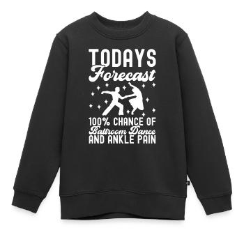 Danse de salon Danseurs de salon Danseurs de salon Danseurs de salon - Sweat Premium enfant bio - noir - Devant - AI Model Kid Female (0cm)