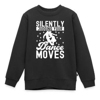 Ballsaal Tanz Ballsaaltänzer Gesellschaftstänzer - Kinder Premium Organic Sweatshirt - Schwarz - Vorne - AI Model Kid Female (0cm)
